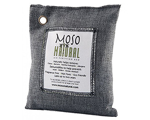 1. Moso Natural Air Purifying Bag. Odor Eliminator for Cars, Closets, Bathrooms and Pet Areas.