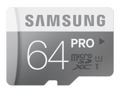 1. Samsung 64GB PRO Class 10 Micro SDXC