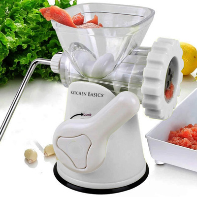 5. Kitchen Basics 3-In-1 Meat Grinder and Vegetable Grinder/Mincer