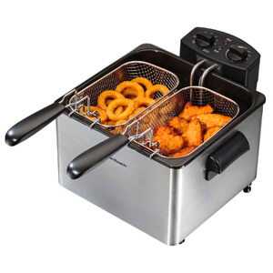 2 Hamilton Beach Electric Deep Fryer, 4.5-Liter Oil Capacity 