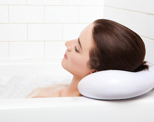 6.Bath Pillow - Luxury Spa Bath Pillow with Heavy Duty Suction Cups - Most Popular Bath Pillows