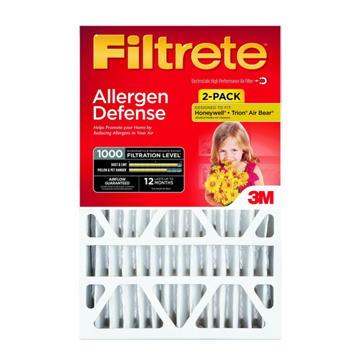 8. Filtrete Micro Allergen Defense Deep Pleat Filter, MPR 1000, 20-Inch x 25-Inch x 4-Inch - Best Furnace Filters 