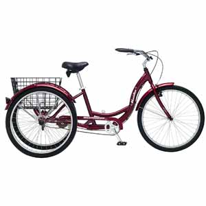 1. Schwinn Meridian Adult 26-Inch 3-Wheel Bike - Best Adult Tricycles