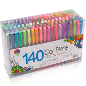 9. Smart Color Art 140 Colors Gel Pens Set - Best Artists Drawing Sets